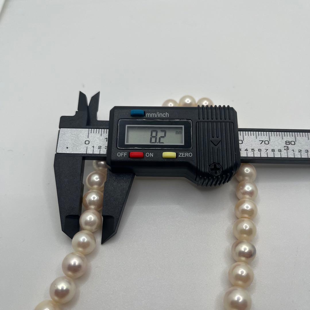 冠婚葬祭◎美品アコヤ真珠ネックレス8.0〜8.2mm送料込⑨