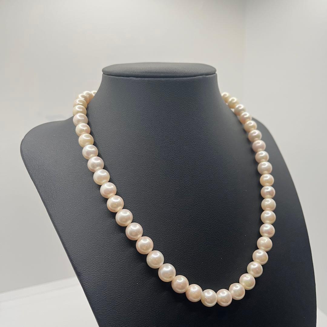 冠婚葬祭◎美品アコヤ真珠ネックレス8.0〜8.2mm送料込⑨