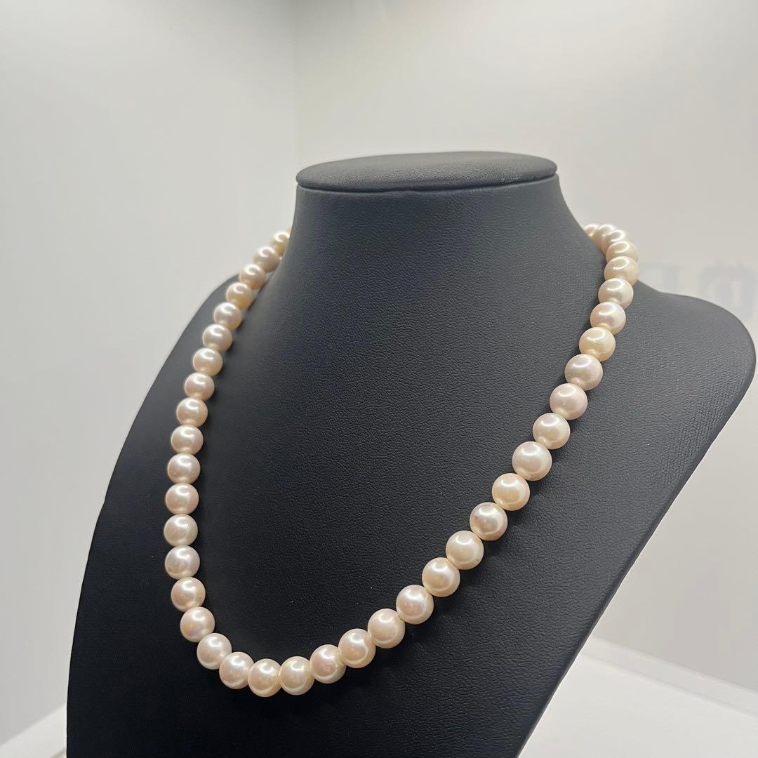 冠婚葬祭◎美品アコヤ真珠ネックレス8.0〜8.2mm送料込⑨