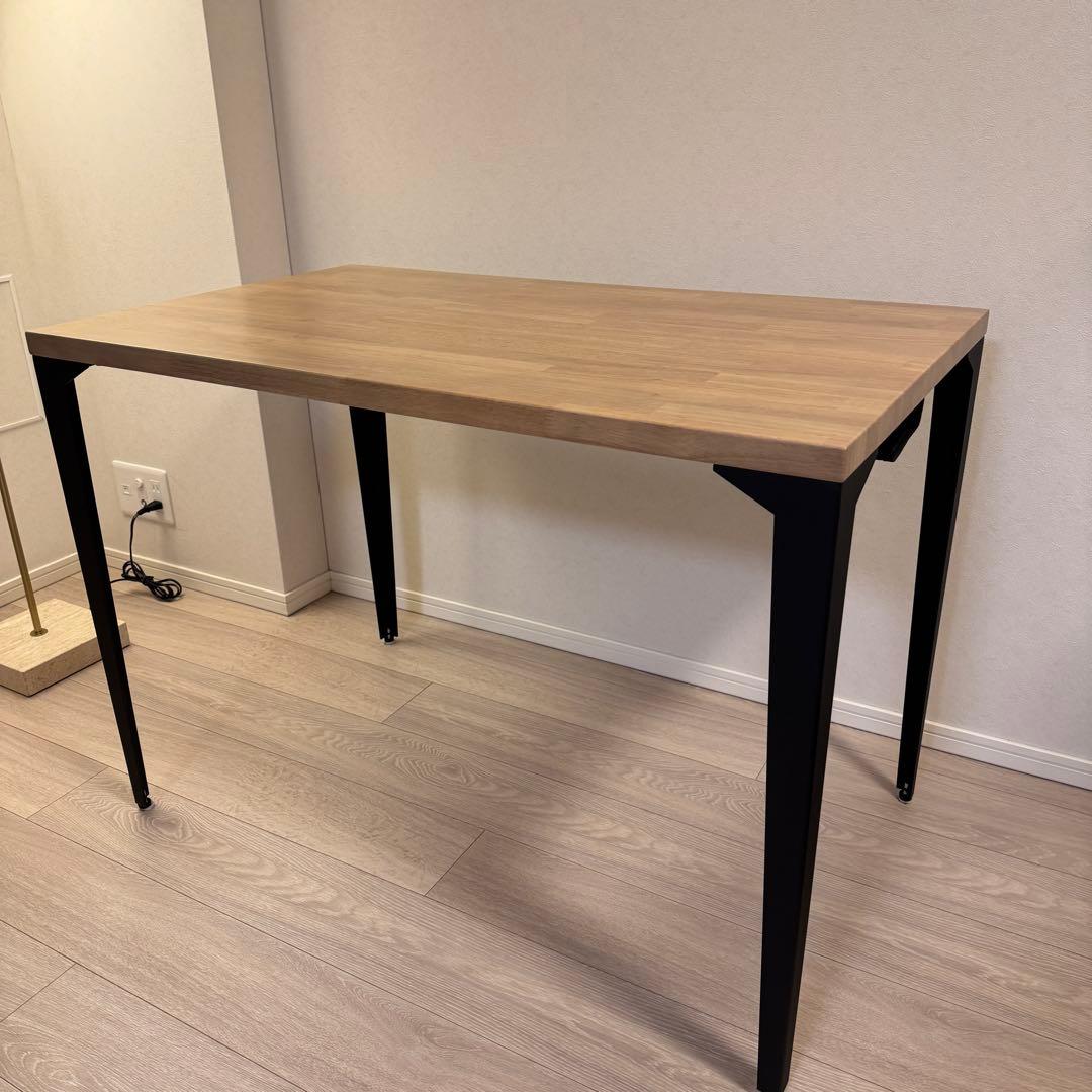 KANADEMONO コンパクトデスク ラバーウッド アッシュグレー