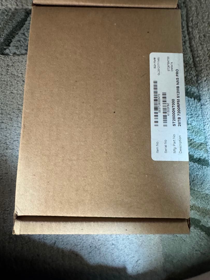 新品 28TB ST28000NT000 IronWolf Pro シーゲート