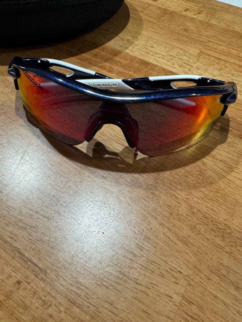 RADARLOCK サングラス ネイビー/ホワイト ミラー レンズ