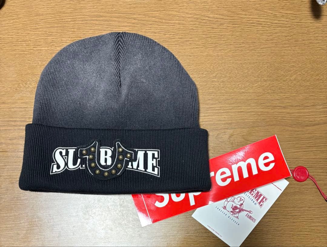 supreme true religion コラボニット帽