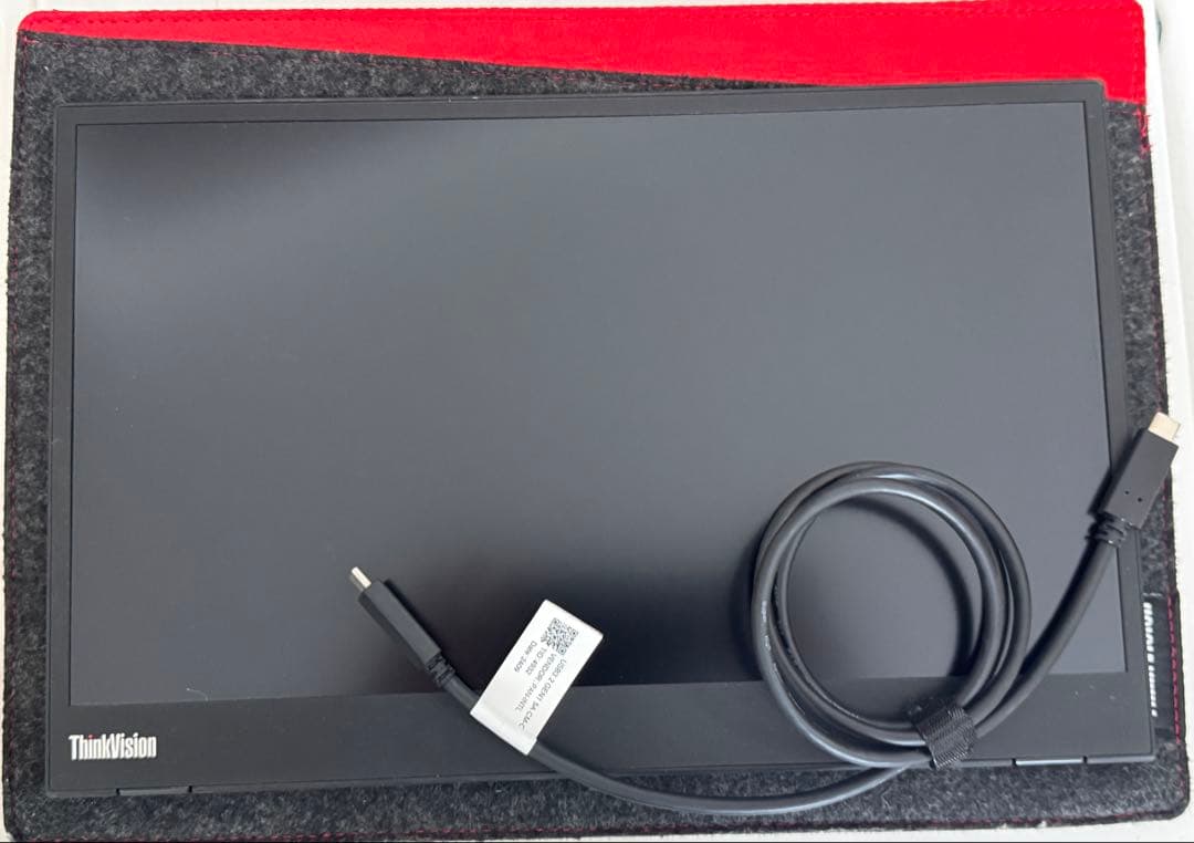 レノボ　ThinkvisionM14 液晶傷あり、保証11月まで