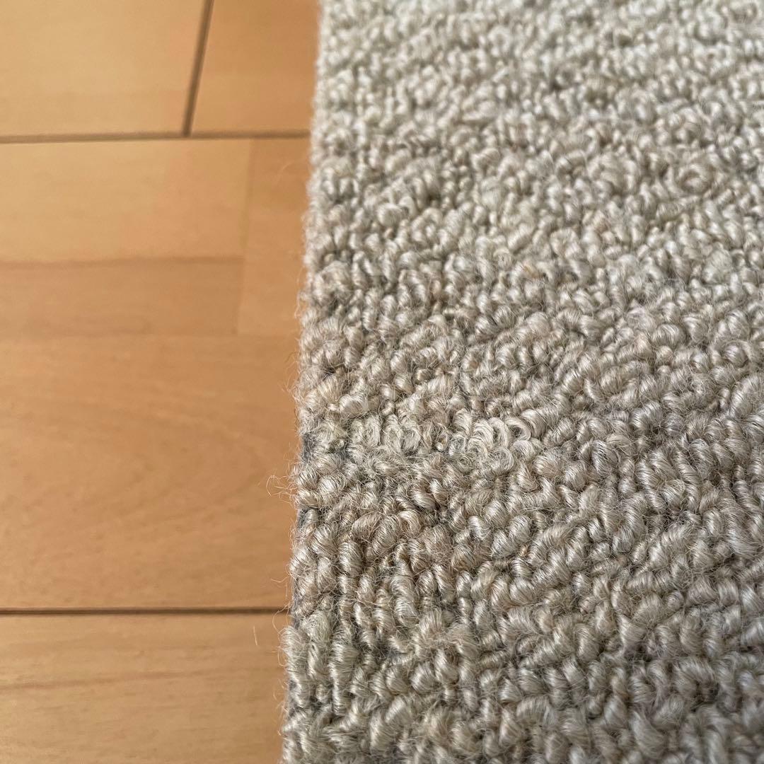 静床ライト シープホワイト 10枚 防音ラグ タイルカーペット③