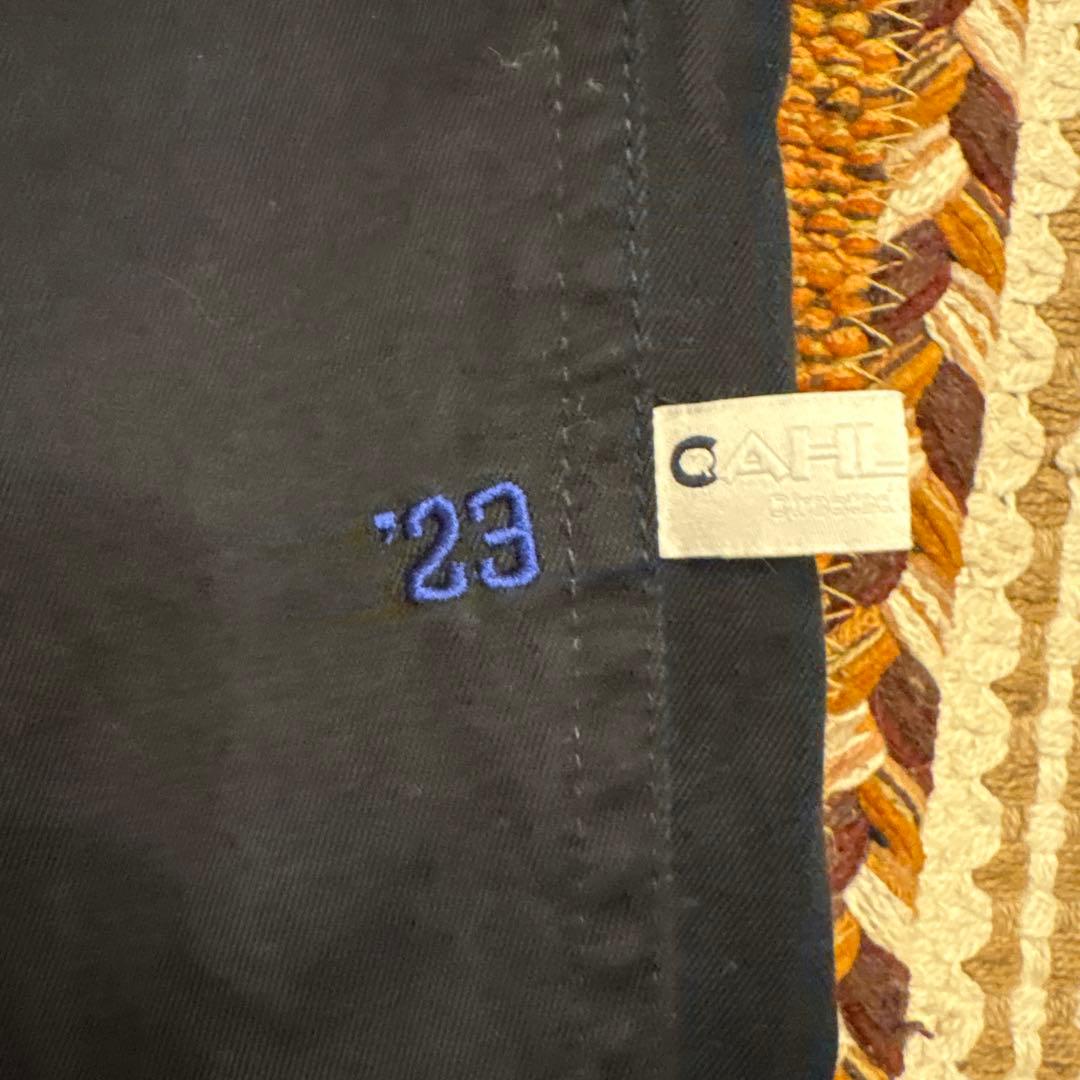 値下げ中❗️CAHLUMN 本年度モデル　1タックチノパン　ネイビー