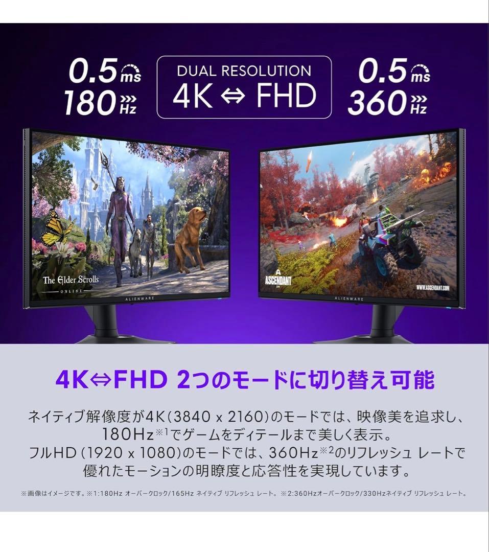 DEL ALIENWARE27インチゲーミングモニター