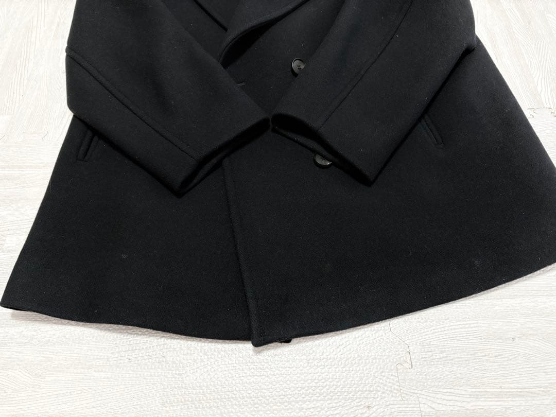 【美品】23区　ピーコート　ソフトメルトン　オーバーサイズ　ネイビー40 日本製