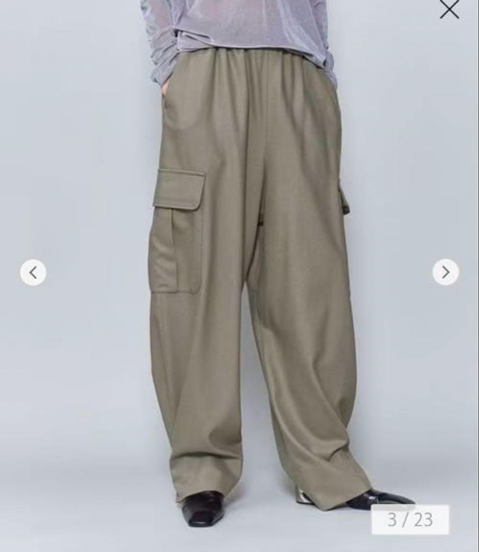 ＜6(ROKU)＞ワーク パンツ ベージュ