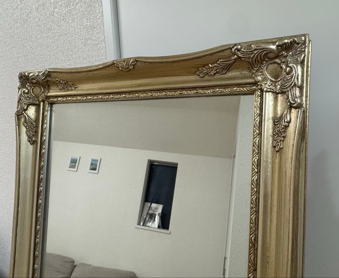 B-COMPANY アンティーク調全身鏡（姿見）