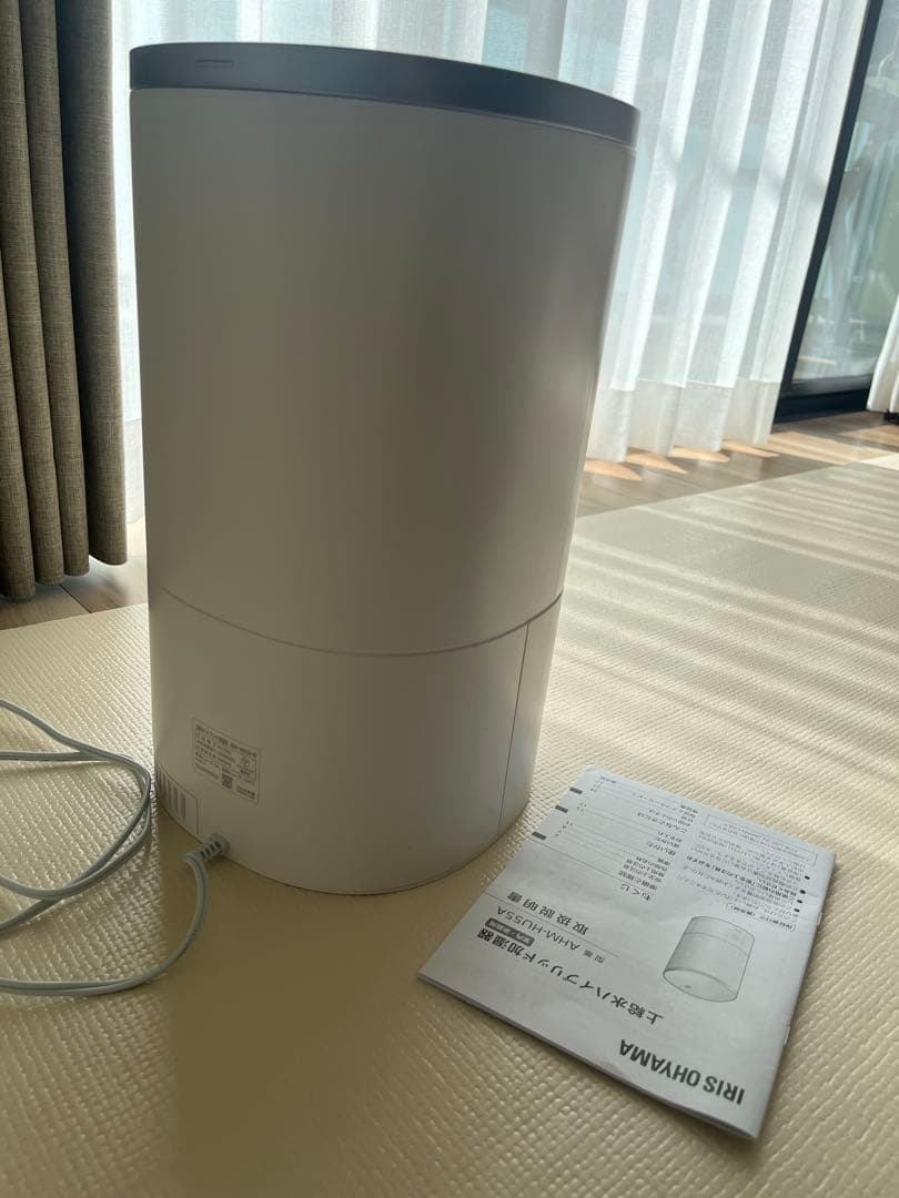 2024年製アイリスオーヤマ　上給水ハイブリッド加湿器　AHM-HU55A-W
