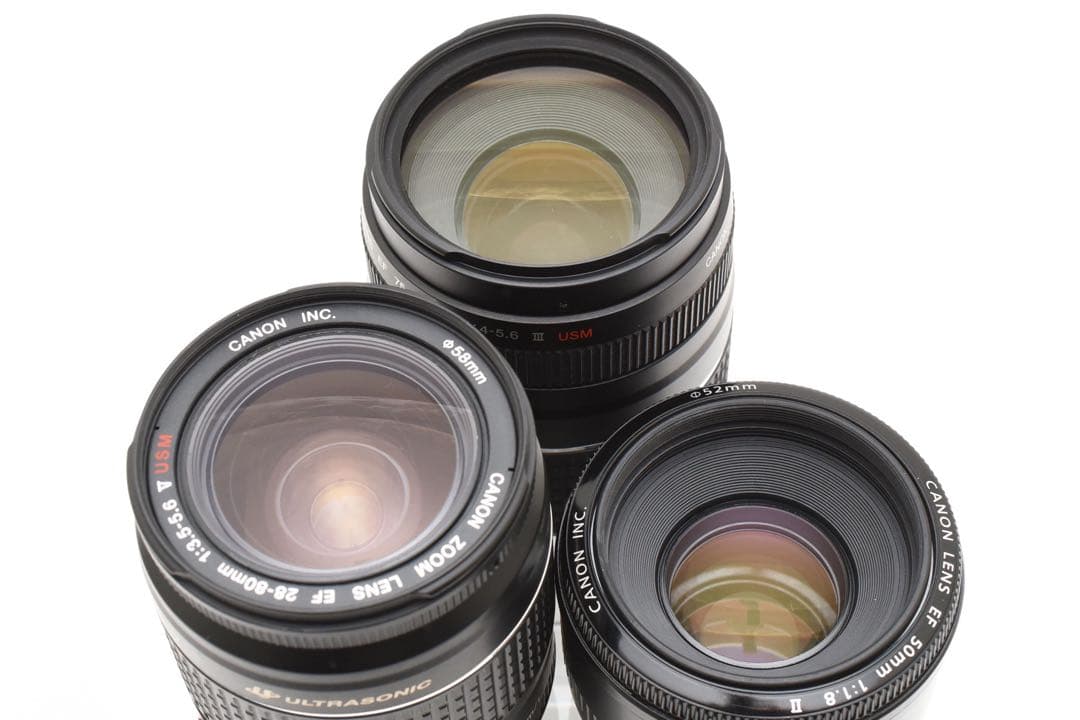 一眼レフカメラCanon EOS 6D mark II標準&望遠&単焦点セット