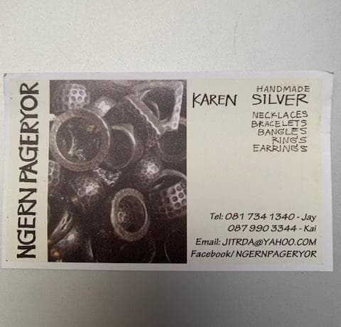 シルバーチェーンネックレス 40cm カレンシルバー タイシルバー エスニック