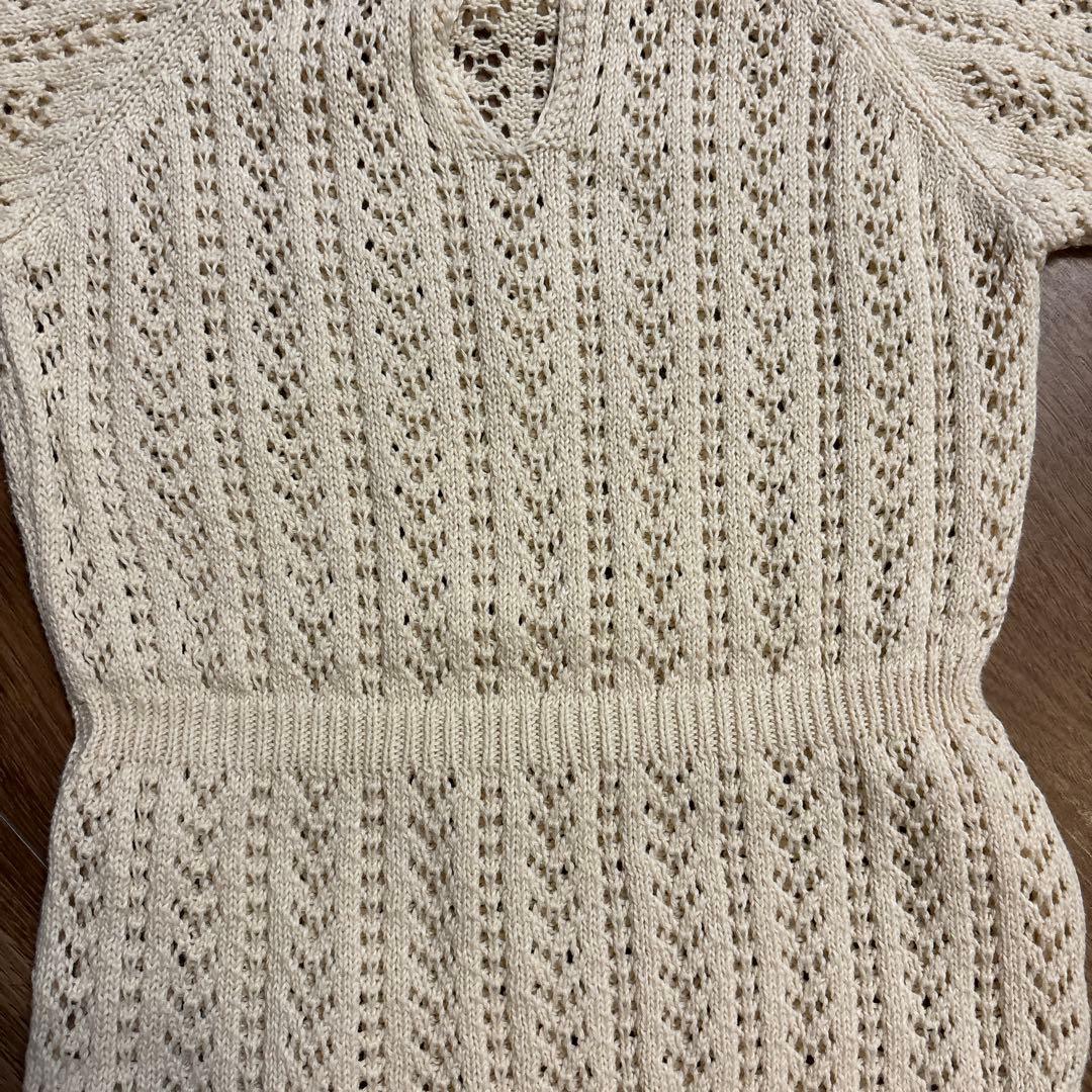 bebe oragnic ボンネット ロンパース