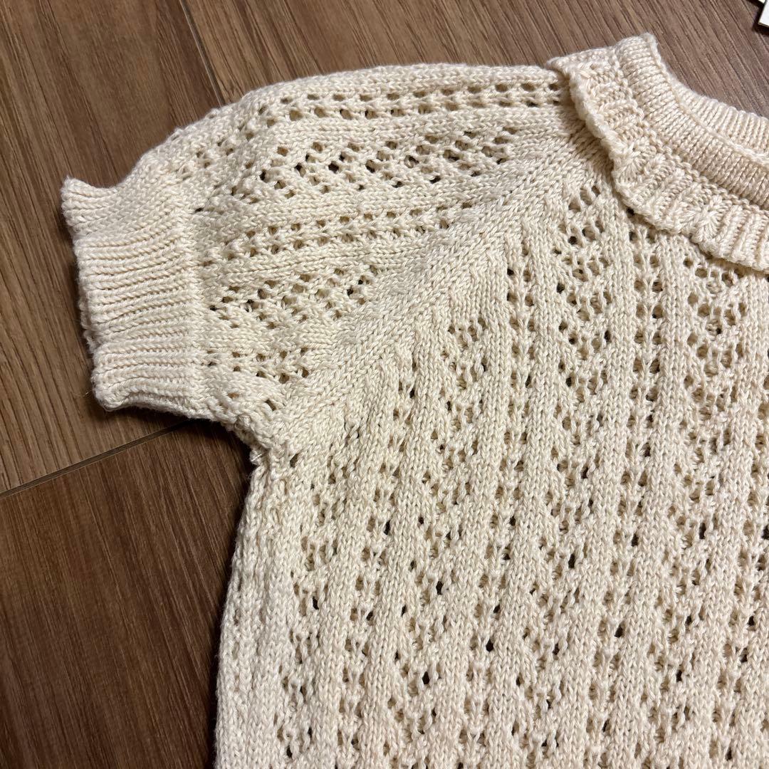 bebe oragnic ボンネット ロンパース