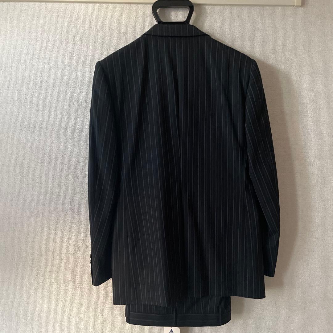 PAZZO ストライプ柄 ブラックスーツ　新品未使用
