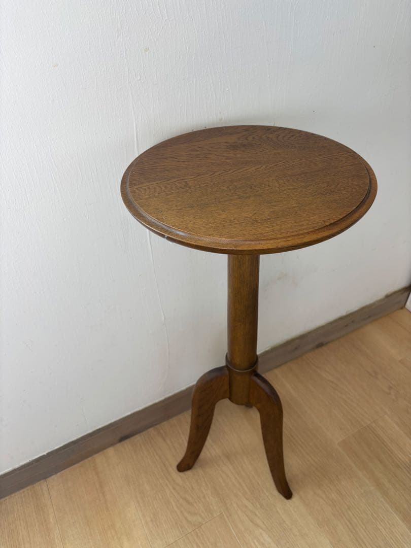 サイドテーブル　旭川家具　木工家具　工芸品　アンティーク　ヴィンテージ　北欧