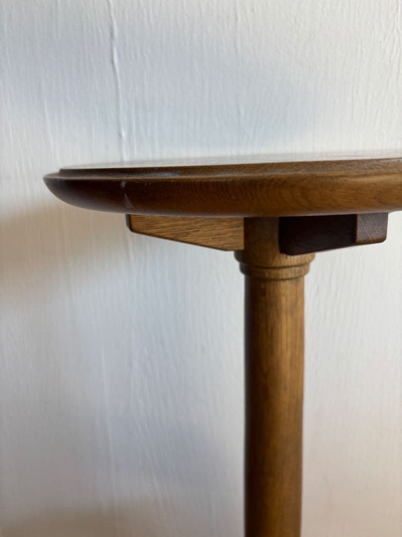 サイドテーブル　旭川家具　木工家具　工芸品　アンティーク　ヴィンテージ　北欧