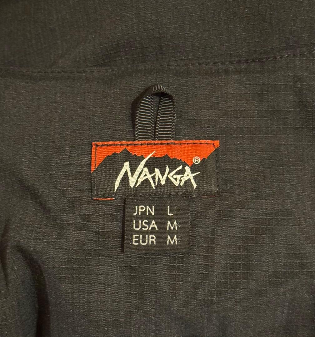 NANGA ヒノックリップストップ インナーダウン カーディガン L ブラック