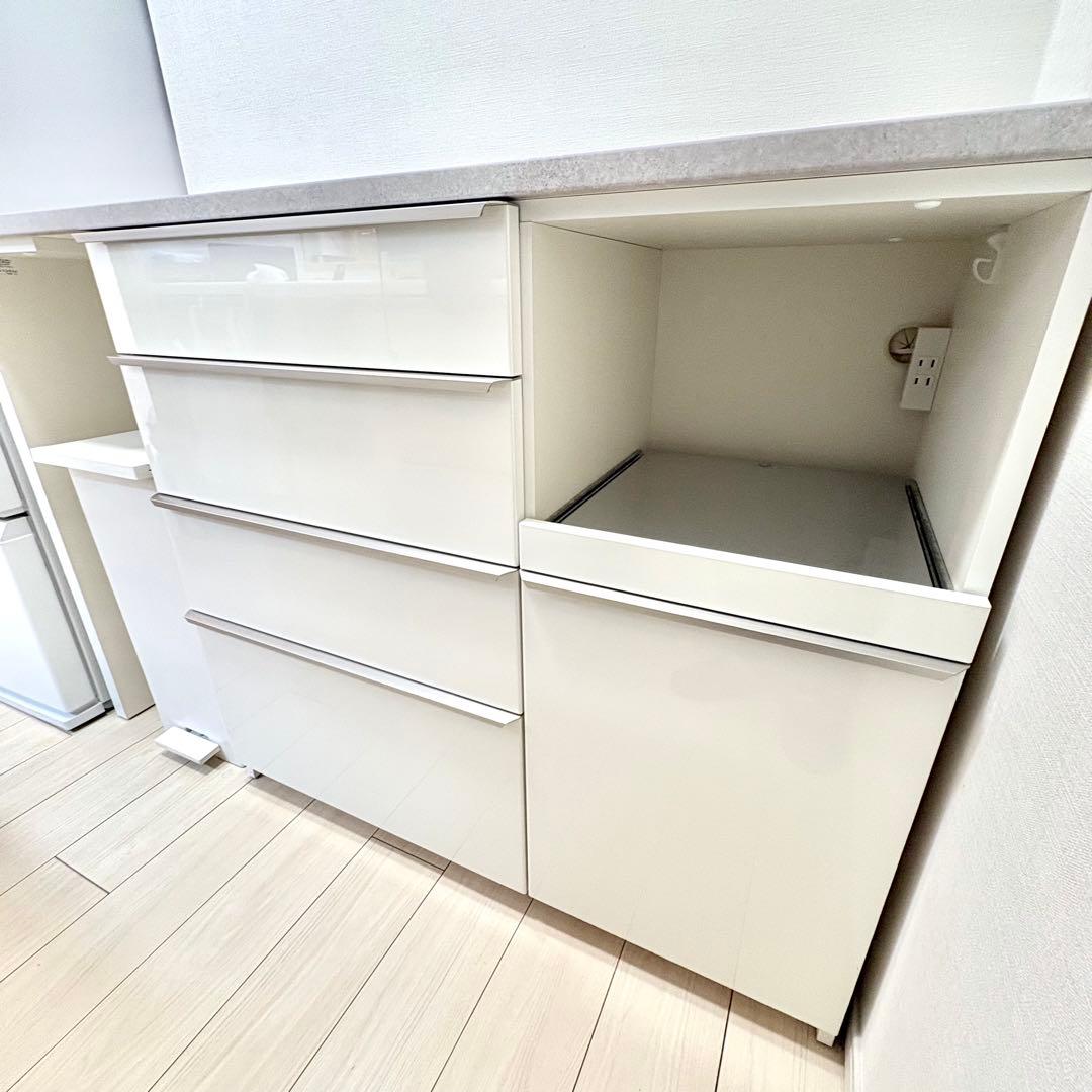 【1/20発送】パモウナ　ECA-S1400R下台　キッチンカウンター オープン