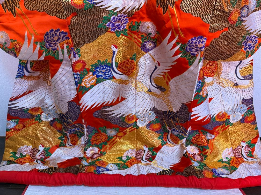 色打掛　赤色　豪華絢爛