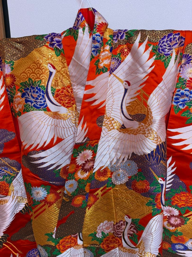 色打掛　赤色　豪華絢爛