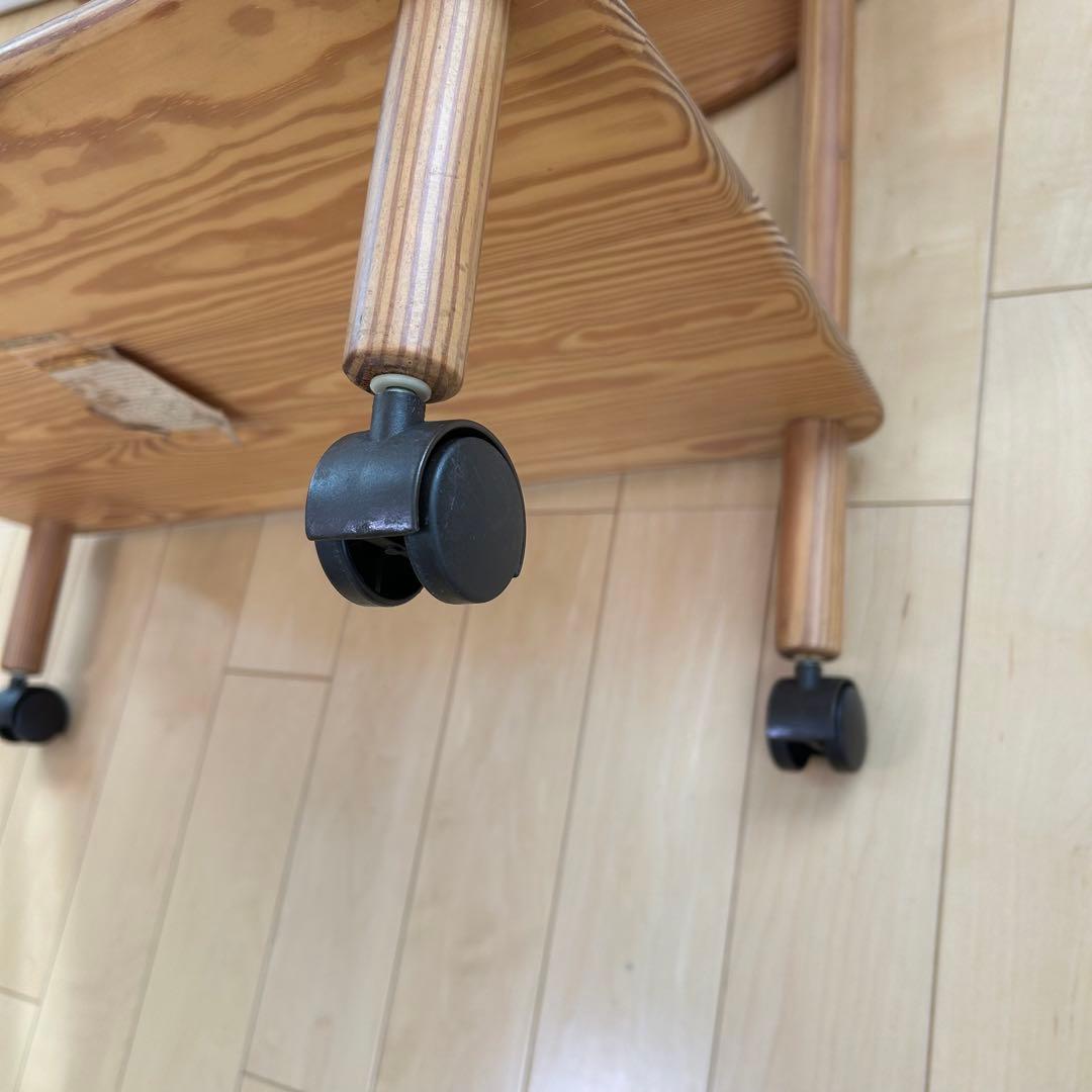 ナジコジャパン　バタフライワゴン　キッチンワゴン　サイドテーブル　天然木　松