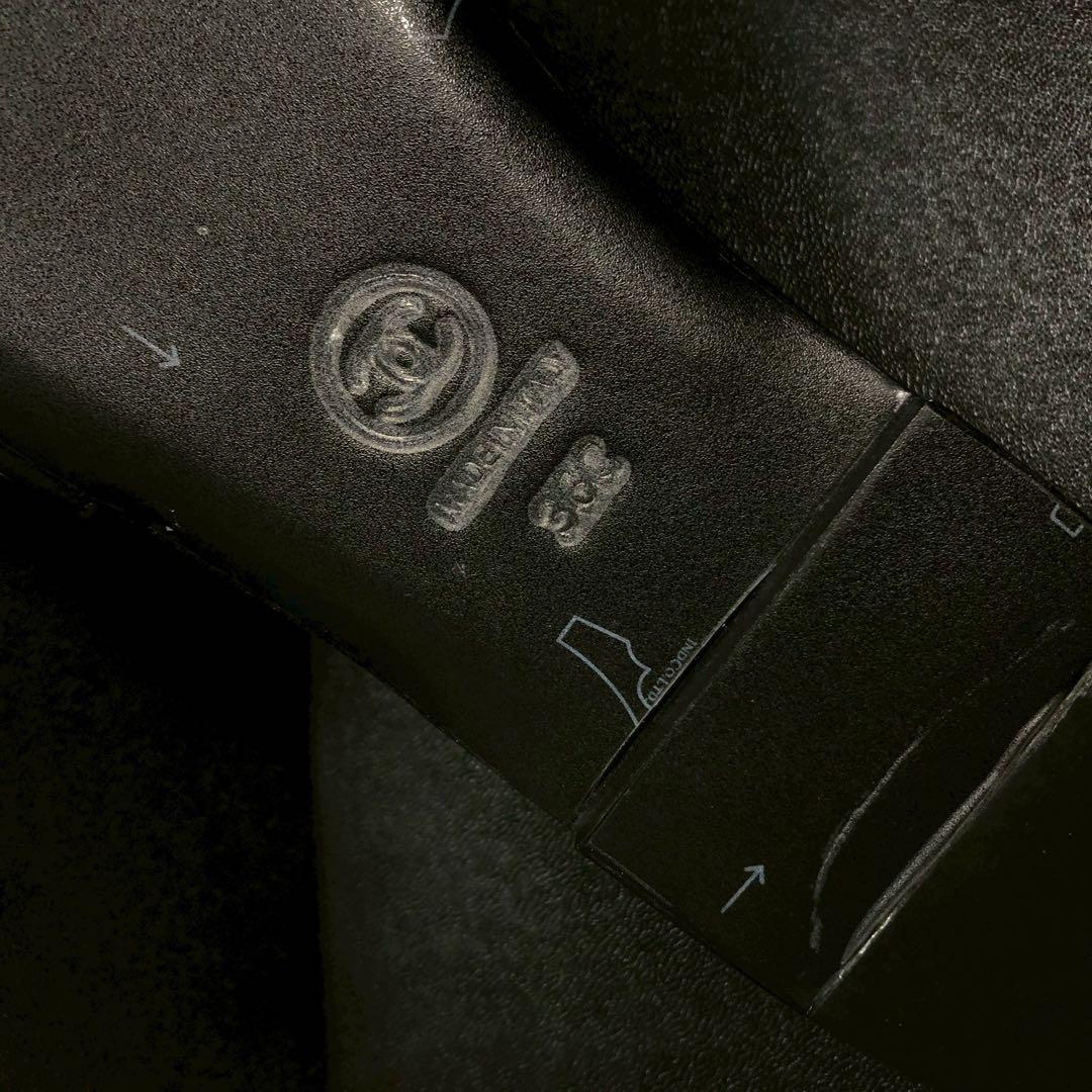 CHANEL チェーンココマーク キルティング サンダル ブラック