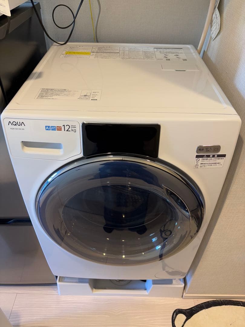AQUA 12kg ドラム式洗濯乾燥機　AQW-DX12N 2023年製