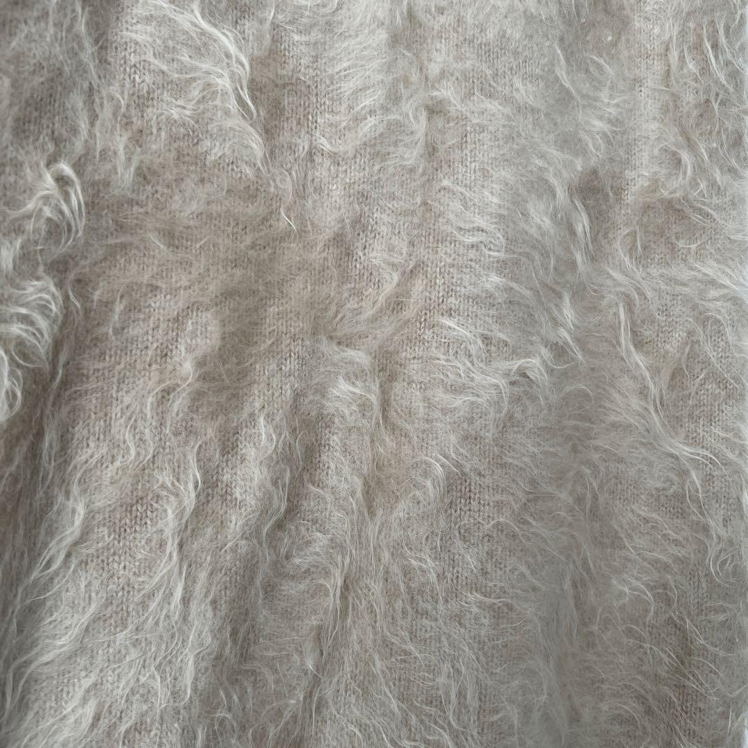 DRAWER カシミヤファーベスト　ベージュ