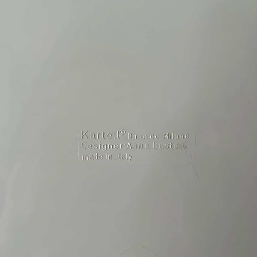 円形キャビネット 引き出し付き クリーム色