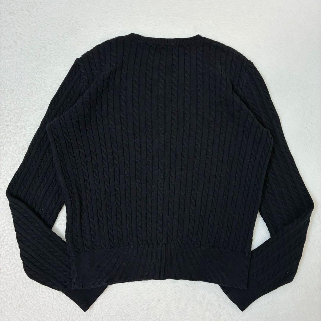 ポロラルフローレン　カーディガン　ブラック　ポニー刺繍　レディースSサイズ相当