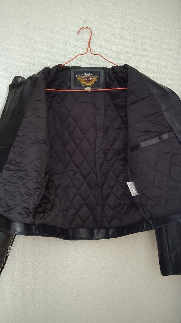 Harley Davidson ブラック シングルライダースジャケット M