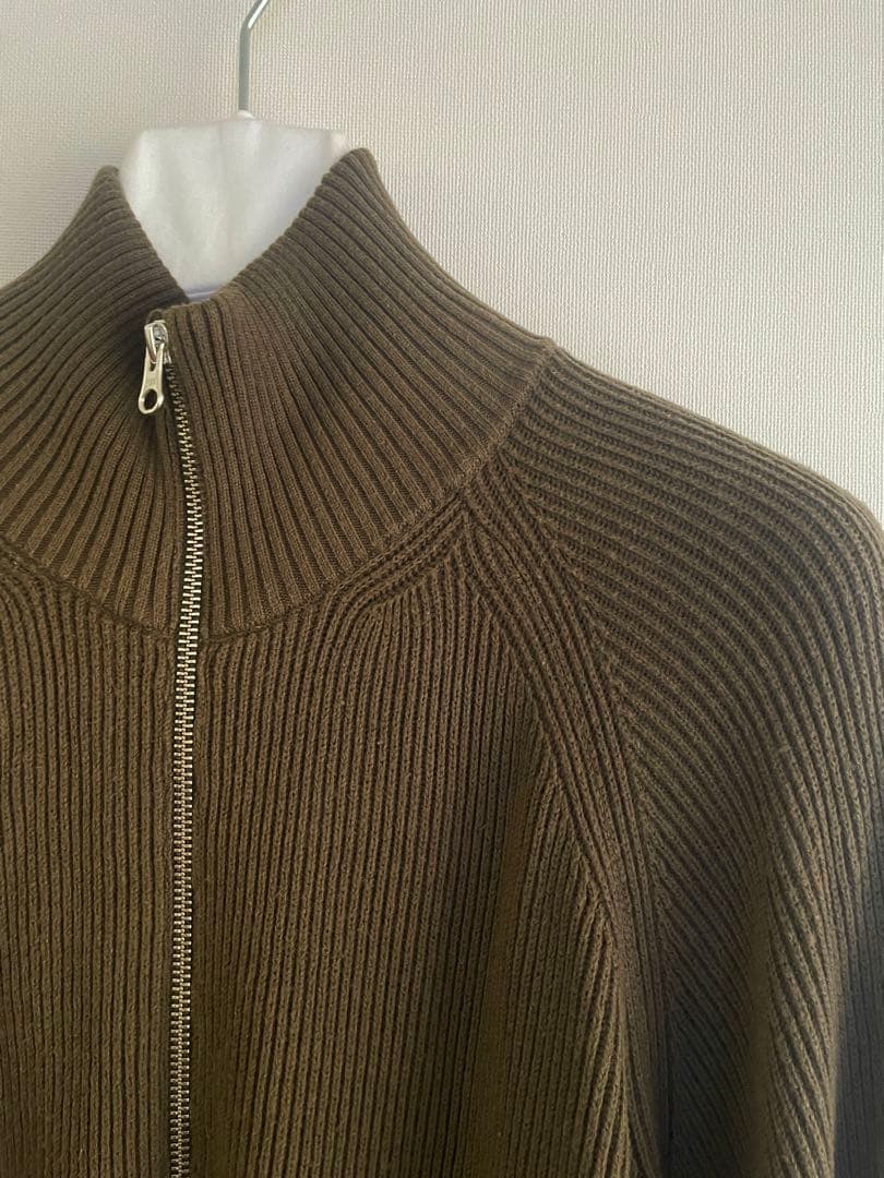 【美品】MM6 Maison Margiela ドライバーズニットS カーキ