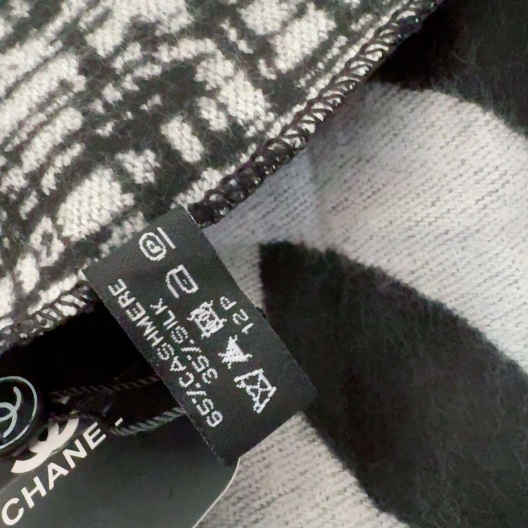 CHANEL ノベルティ ストール 大判 マフラー カメリアリボン付き