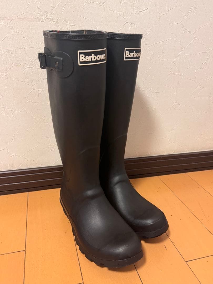 Barbour バブアー サイドストラップ ロングレインブーツ