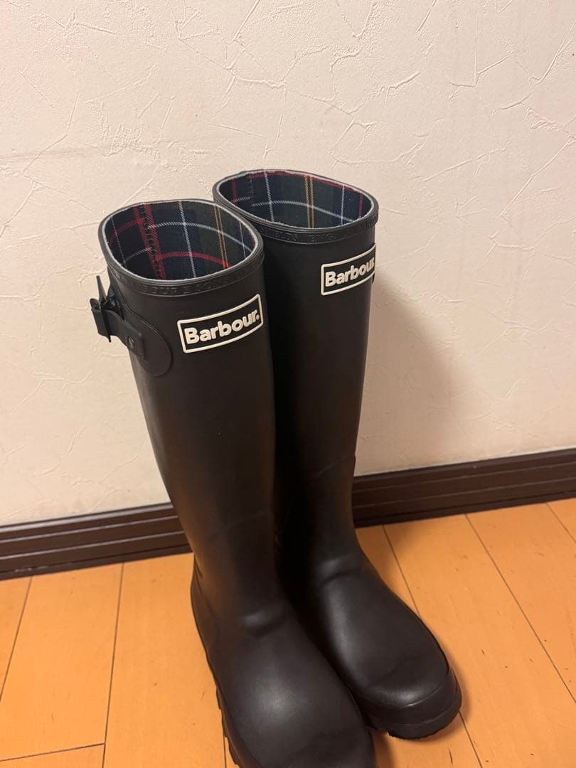 Barbour バブアー サイドストラップ ロングレインブーツ
