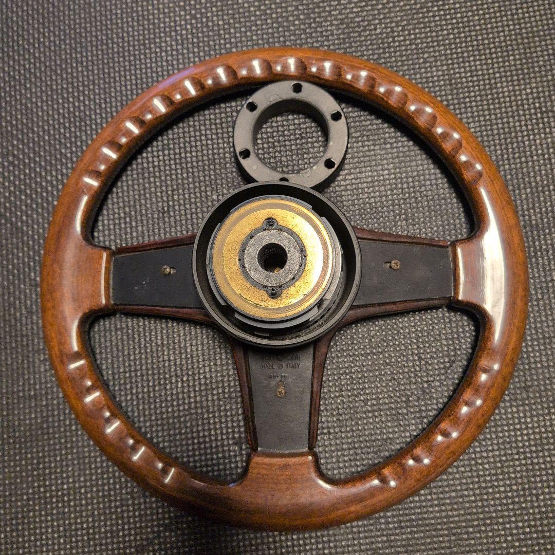 イタルボランテ ウッドステアリング 3スポーク 6穴