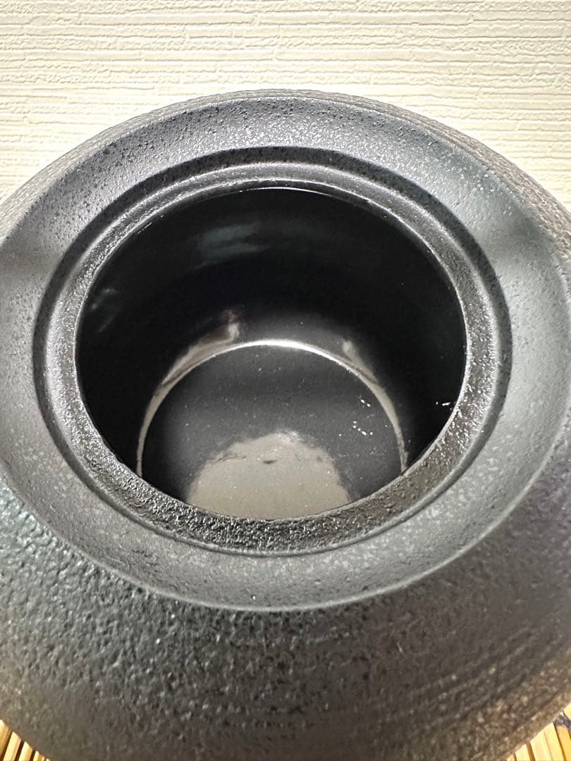 未使用品　鋳心ノ工房　増田尚紀デザイン　平つぼＬ　鉄急須　南部鉄瓶　南部鉄器