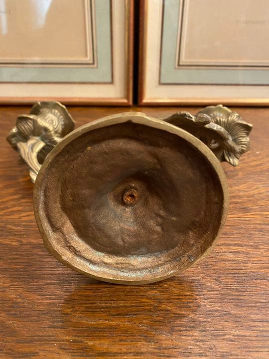 フランス　真鍮キャンドルスタンド