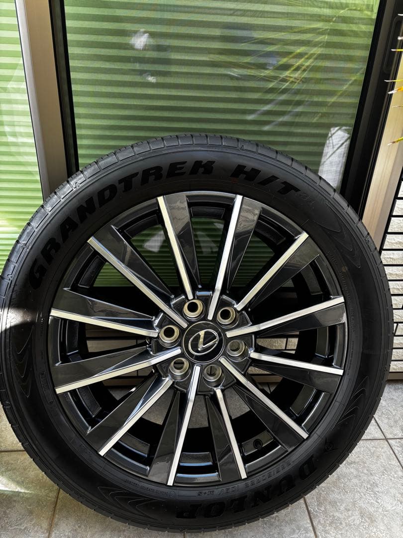 (新車外し美品) レクサスGX550 バージョンL 純正22AW4本タイヤセット
