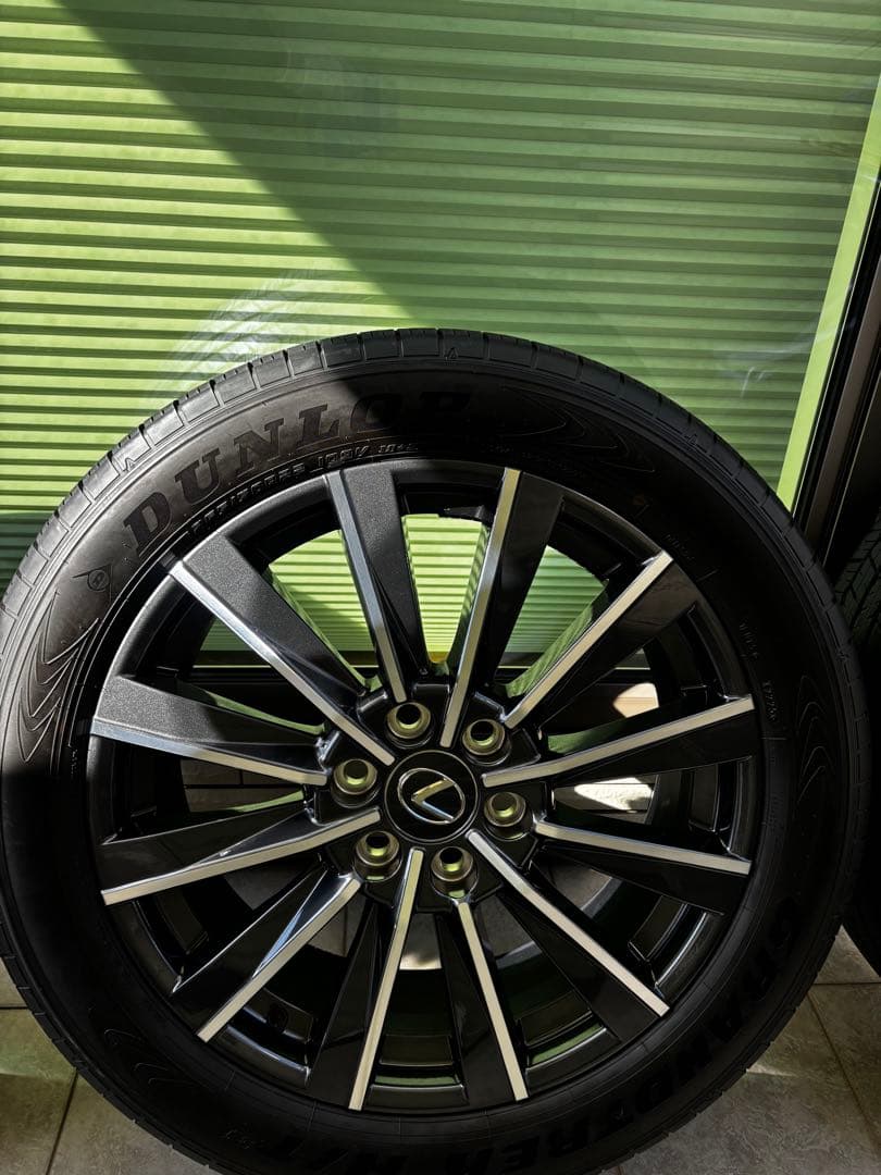 (新車外し美品) レクサスGX550 バージョンL 純正22AW4本タイヤセット