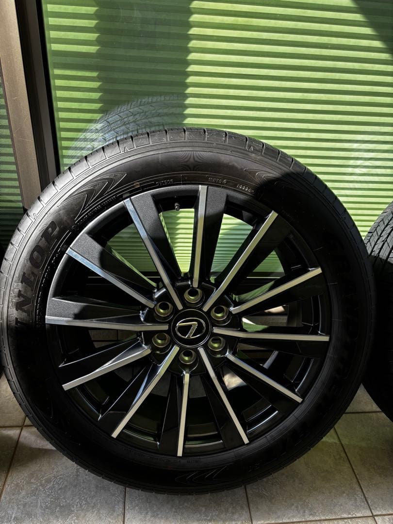 (新車外し美品) レクサスGX550 バージョンL 純正22AW4本タイヤセット