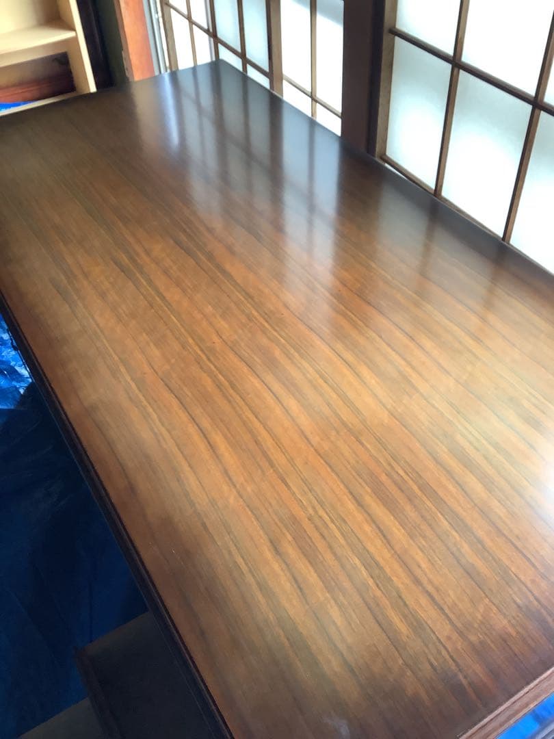 値引き‼️カリモク　両袖机　事務机　書斎　机　デスク　勉強　ワークデスク　現状品