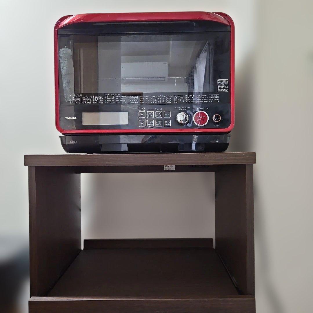 カグレ 大型レンジ対応レンジボード 幅60cm／スライド棚・2口コンセント付き