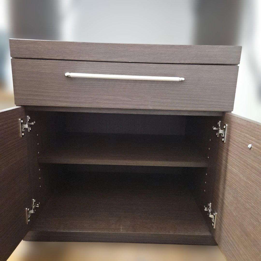 カグレ 大型レンジ対応レンジボード 幅60cm／スライド棚・2口コンセント付き