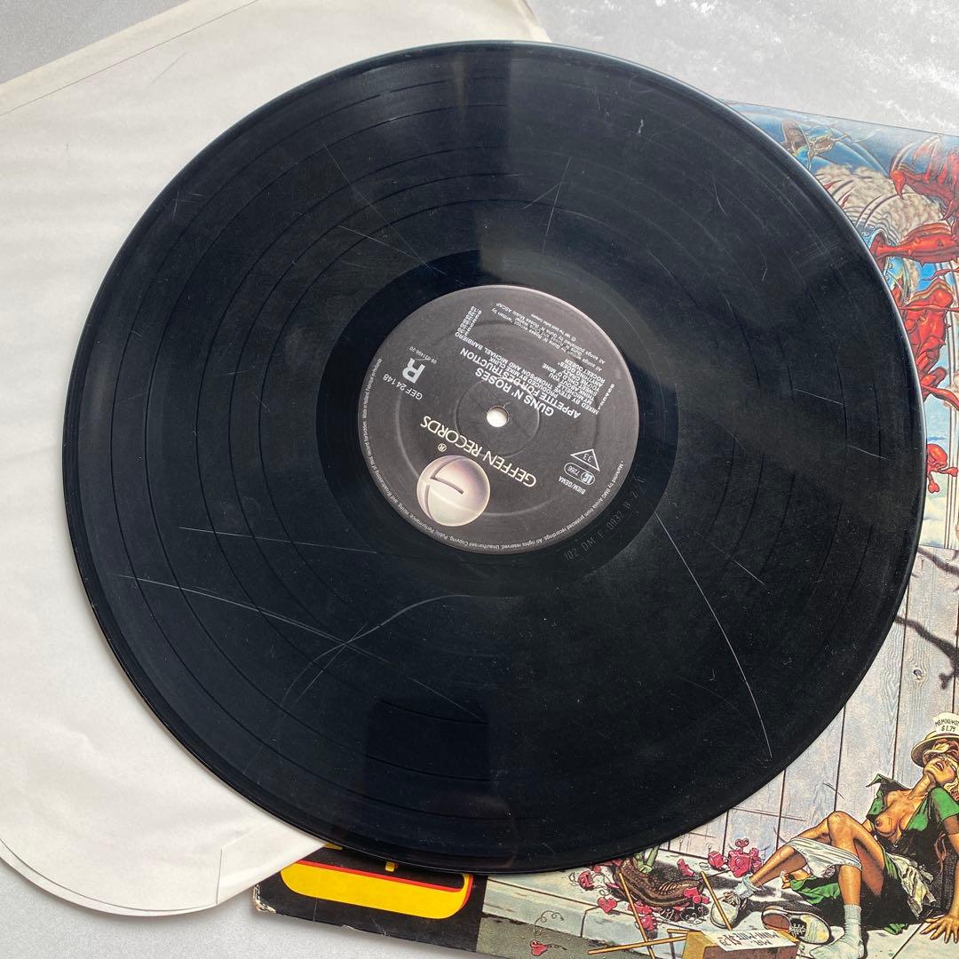 中古LP ガンズアンドローゼス　APPETITE FOR DESTRUCTION