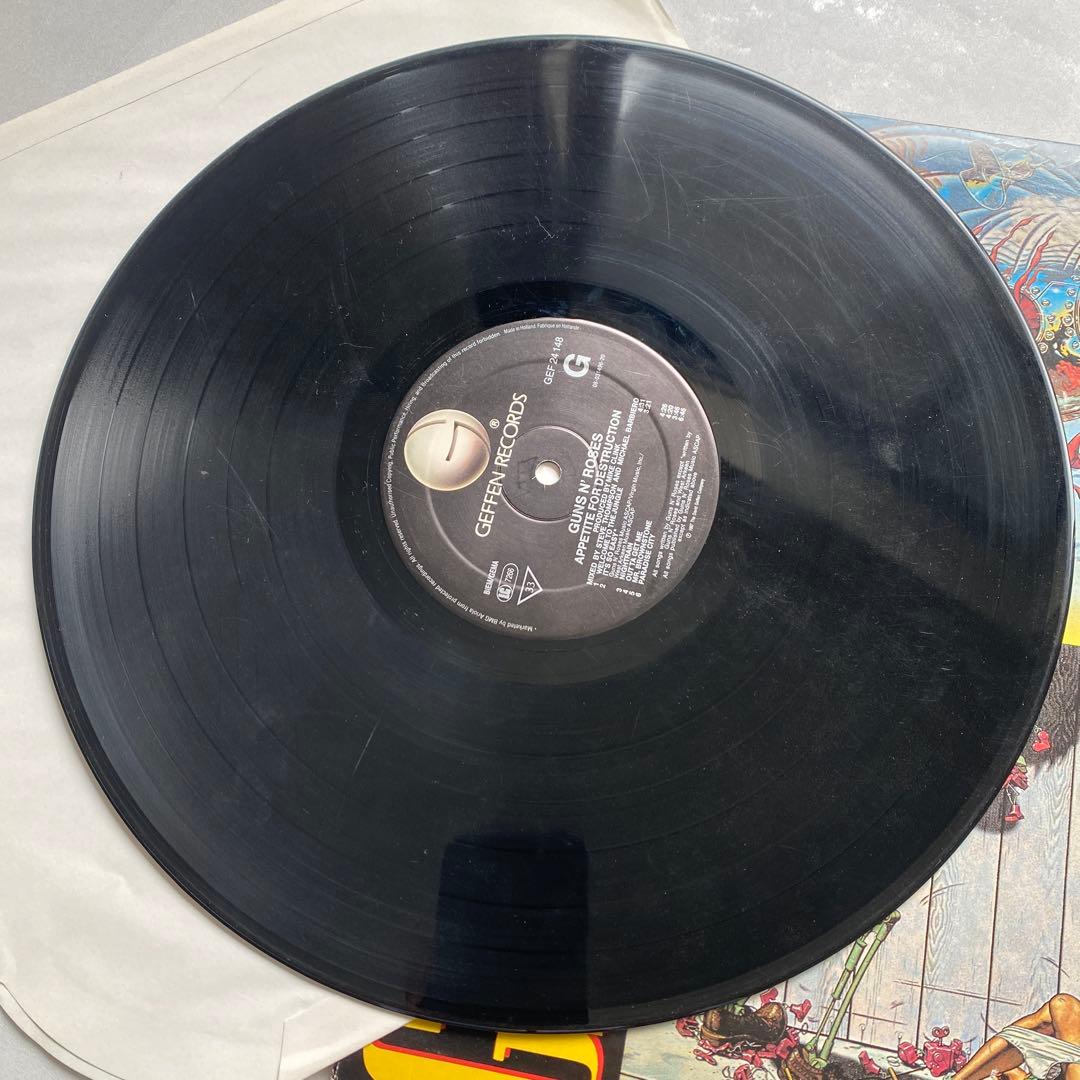 中古LP ガンズアンドローゼス　APPETITE FOR DESTRUCTION