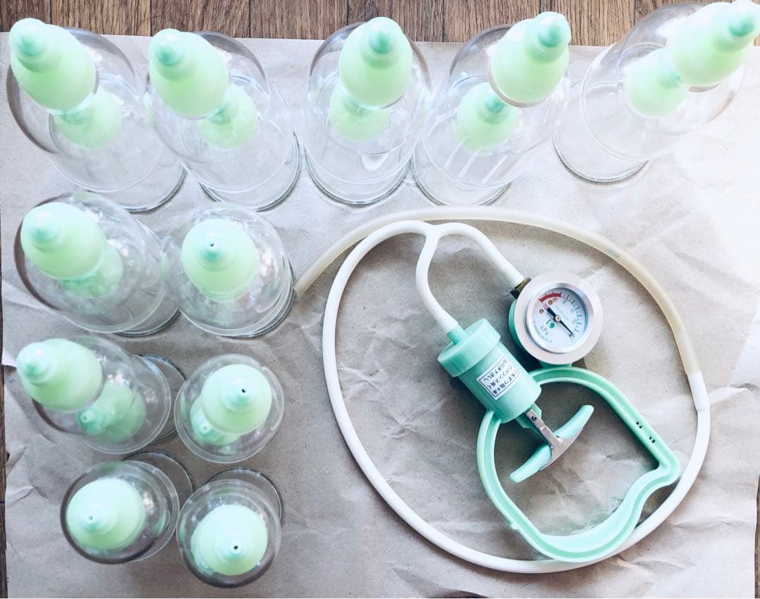 【shotgun_tequila】【日本製・医工社】吸玉6㌢5㌢＋チューブ