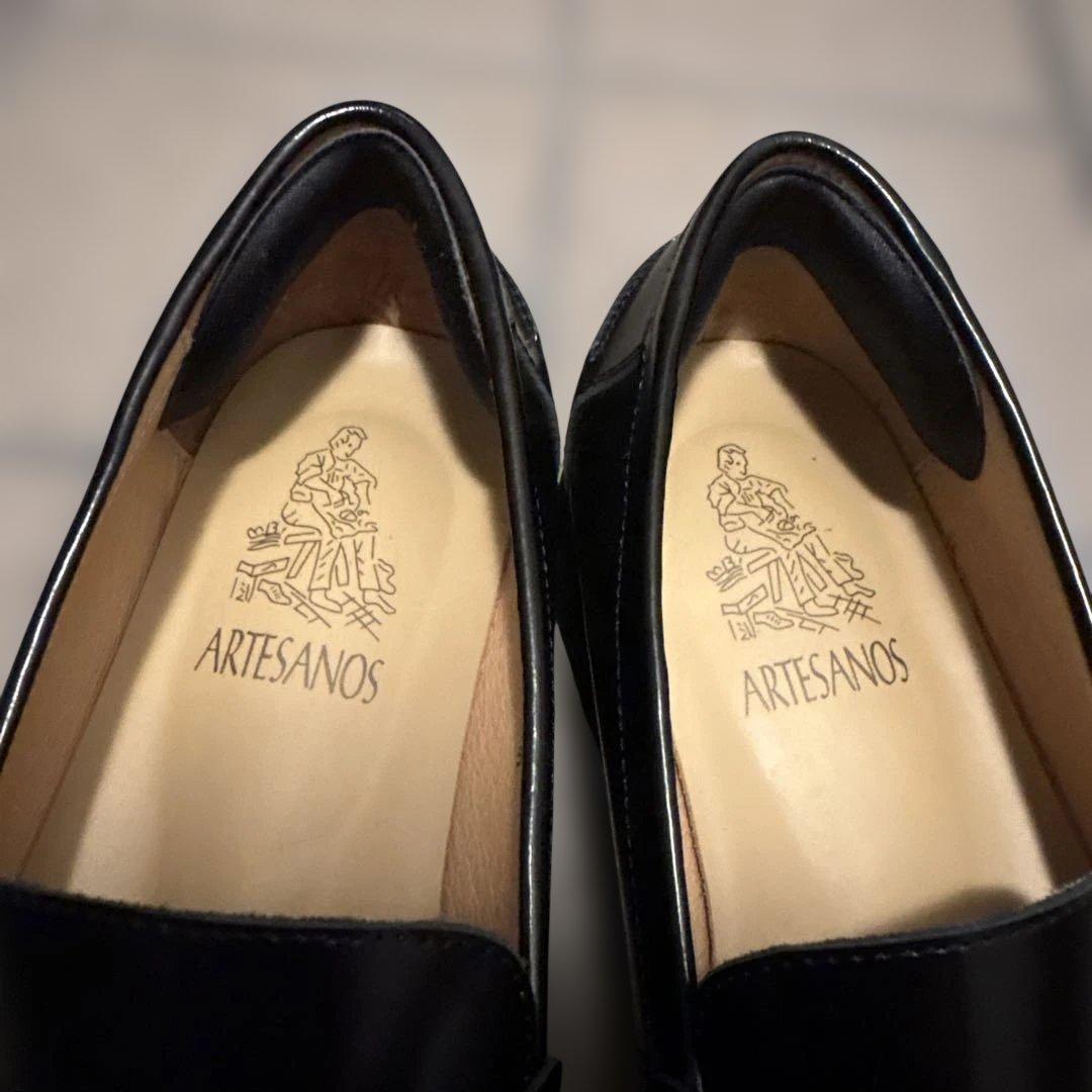 ARTESANOS アルテサノス　黒　ビットローファー　38 訳あり